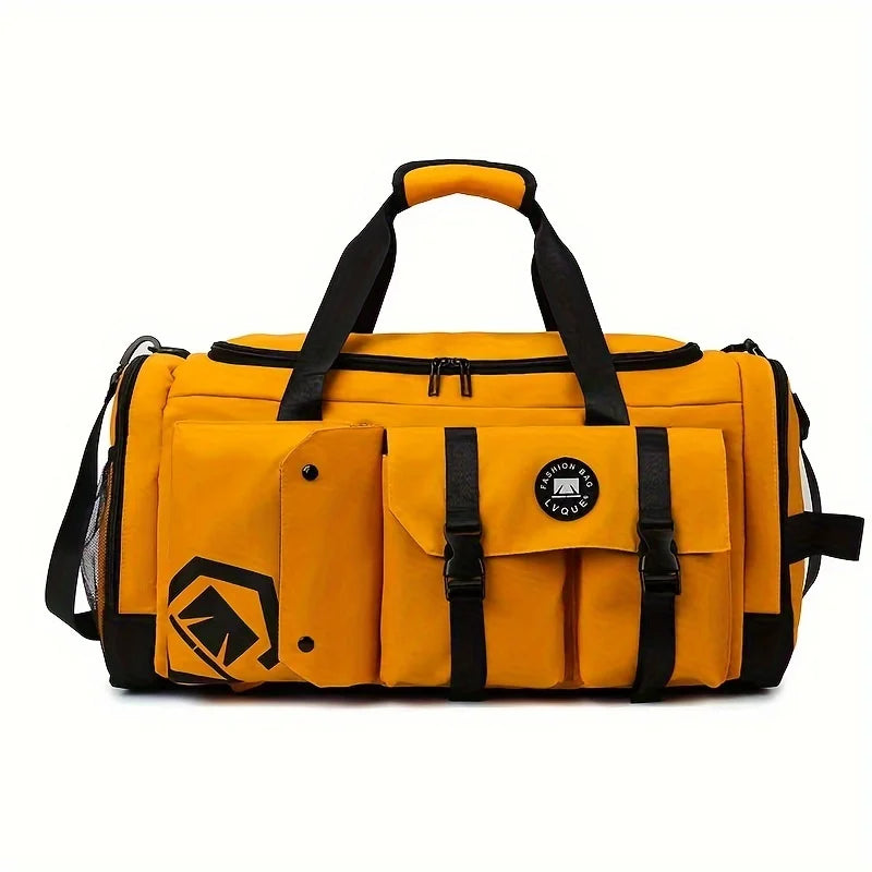 Sac à dos de voyage de grande capacité, sac de sport à séparation humide et sèche, compartiment de rangement indépendant pour chaussures