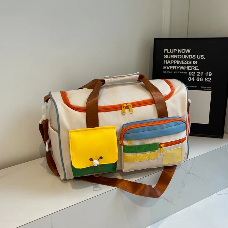 Sac de voyage de grande capacité pour voyager, yoga en plein air et entraînement de gymnastique-parfait pour les escapades du week-end, les amateurs de fitness