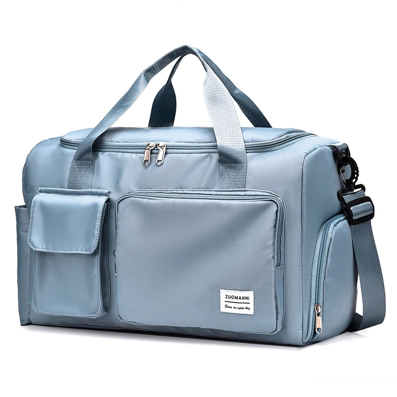 UNIXINU Sac de voyage à main de grande capacité pour week-end Sacs de sport de nuit avec compartiment à chaussures Sacs de sport et de fitness pour femmes