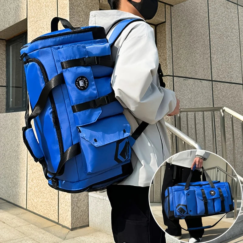 Sac à dos de voyage de grande capacité, sac de sport à séparation humide et sèche, compartiment de rangement indépendant pour chaussures