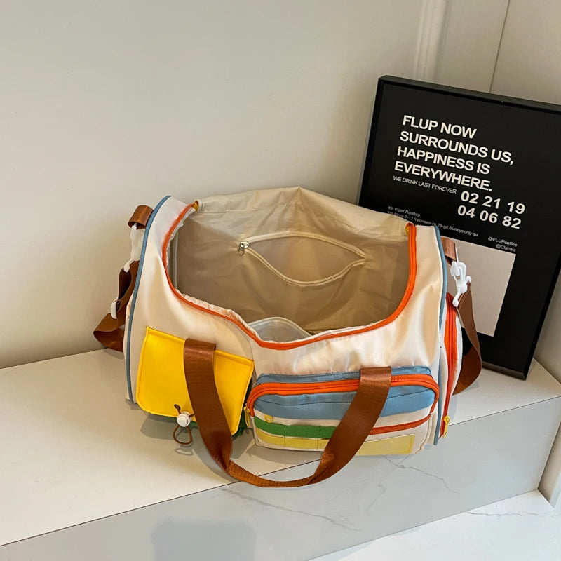 Sac de voyage de grande capacité pour voyager, yoga en plein air et entraînement de gymnastique-parfait pour les escapades du week-end, les amateurs de fitness