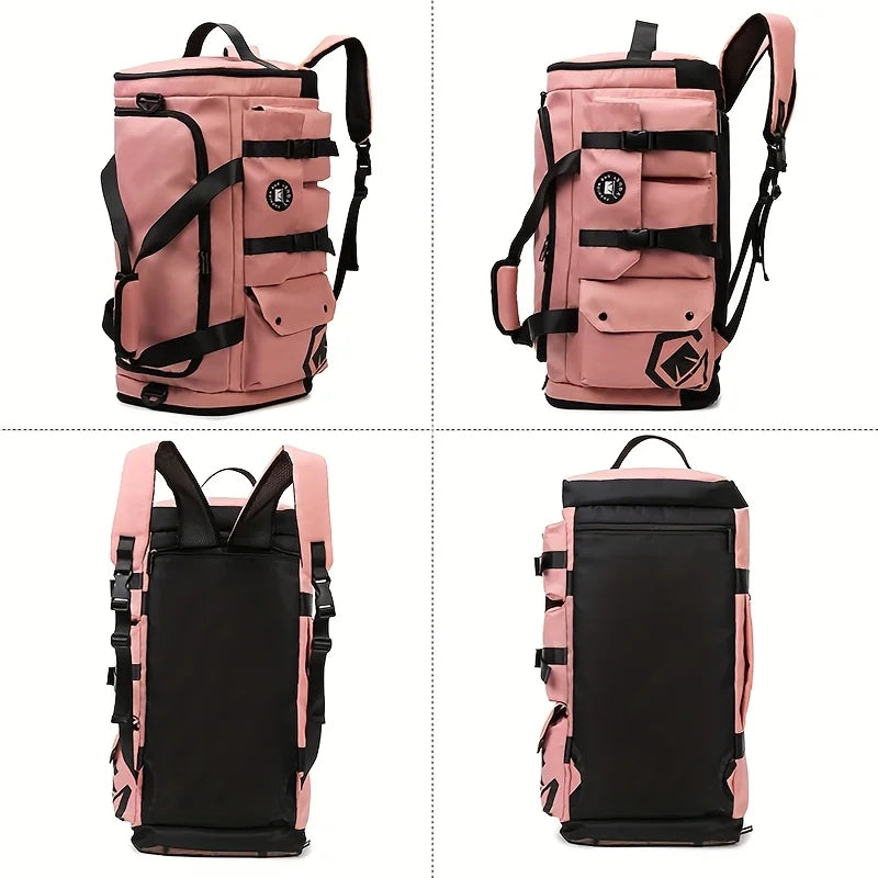 Sac à dos de voyage de grande capacité, sac de sport à séparation humide et sèche, compartiment de rangement indépendant pour chaussures