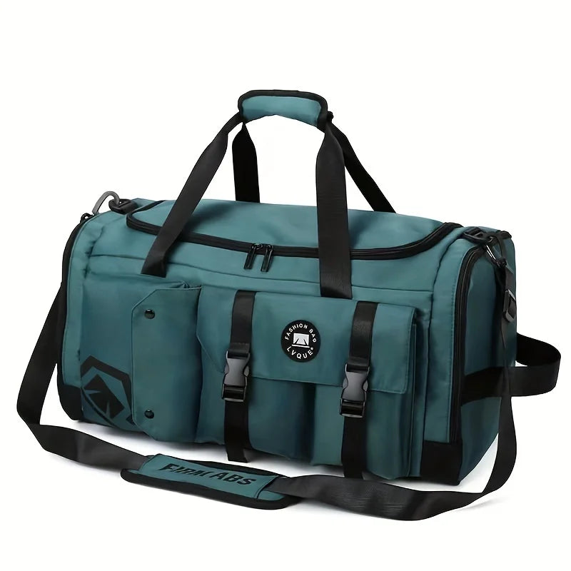 Sac à dos de voyage de grande capacité, sac de sport à séparation humide et sèche, compartiment de rangement indépendant pour chaussures