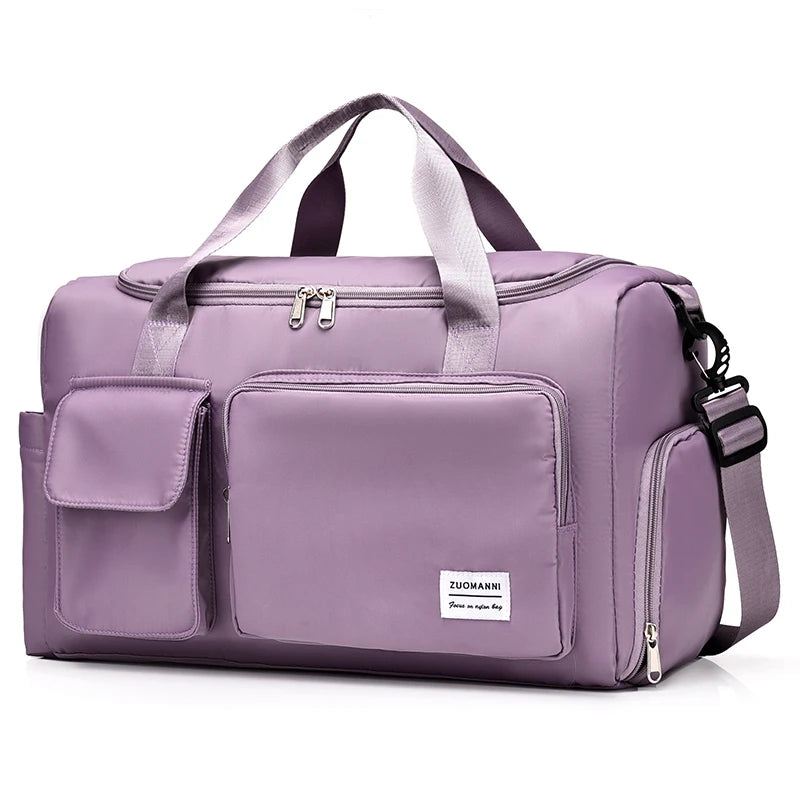 UNIXINU Sac de voyage à main de grande capacité pour week-end Sacs de sport de nuit avec compartiment à chaussures Sacs de sport et de fitness pour femmes