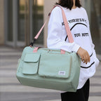 UNIXINU Sac de voyage à main de grande capacité pour week-end Sacs de sport de nuit avec compartiment à chaussures Sacs de sport et de fitness pour femmes